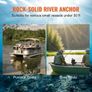 River Anchor, 30 LBS Boat Anchor Cast Iron Black Vinyl-Coated, Marine Grade Mushroom Anchor for Boats Up To 30 ft, Image 6