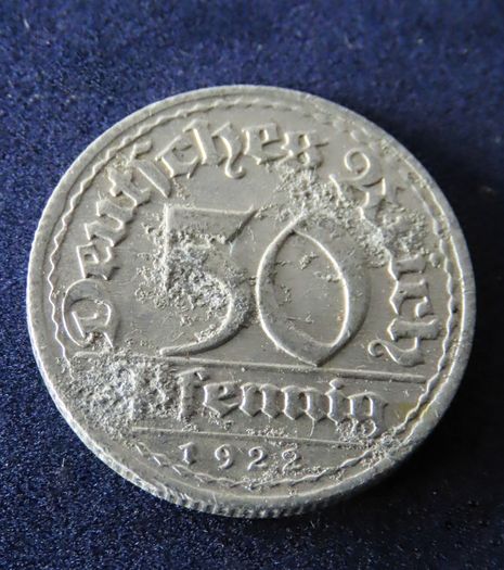 Antique German coins deutsche mark pfennig 1922 1923