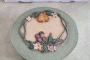 Vintage Handmade Paper Mache Trinket Box