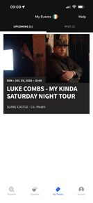 Luke Combs Sunday 19th July