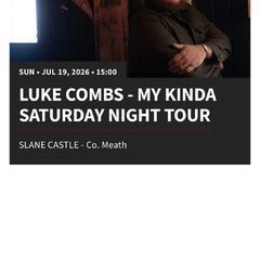 Luke Combs Sunday 19th July