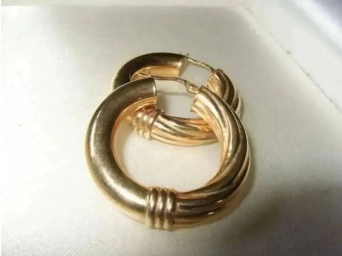 Vintage Hallmarked 9ct Gold Hoops