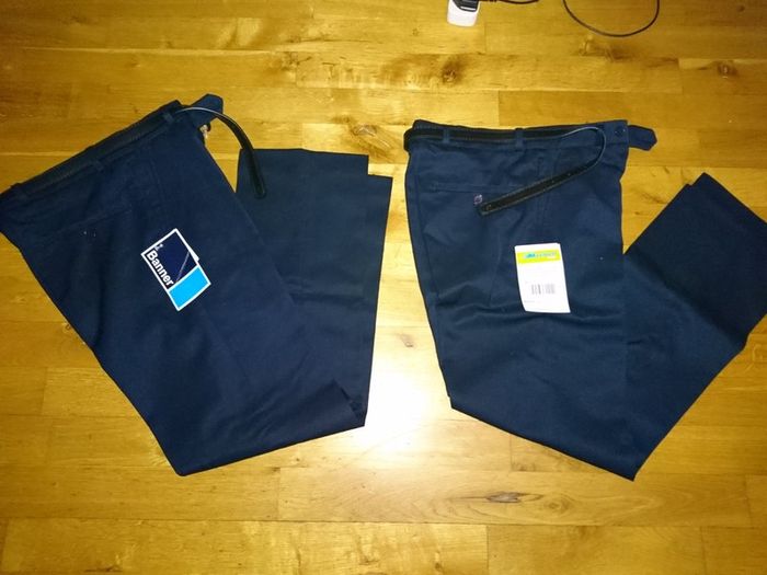 BNWT Boys senior navy school trousers x 2