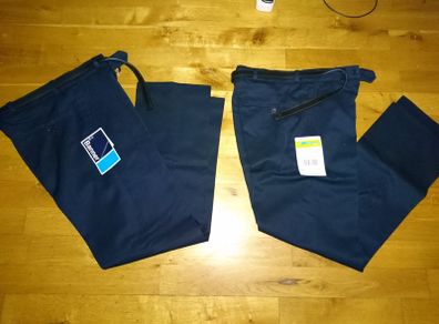 BNWT Boys senior navy school trousers x 2