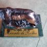 Ricordo Di Roma Romulus And Remus Figurine She Wolf Bronze On Marble Base Image 6
