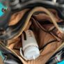 Dark Brown Unisex Leather Backpack Image 3