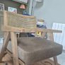 Next Moss Green Cane Armchair Excellent Condition Image 2
