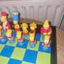 Vintage  Simpsons 3D Chess set 1997. Image 10