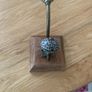 hook wooden hanger decorative with ceramic knob Image 2