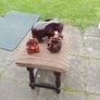 carved wooden elephant and 2 Buddha Image 7