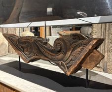Reclaimed wood table lamp