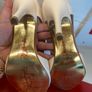 Kate Appleby ladies cream shoes size 6/39 Image 5