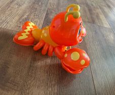 Lobster themed toddler pull along toy