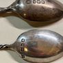 Two 1896 solid silver coffee spoons Image 3