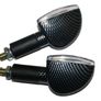 Long Stem Bulb Motorcycle Indicators - Carbon/clear Lens Image 4