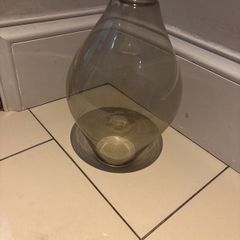 2 x IKEA Holmrja glass light shades