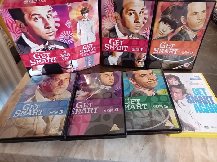 Get Smart Series 1-5 Complete Collection Dvd Boxset & Movie Get Smart Again Don Adams Vintage Comedy Show