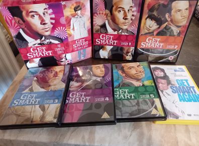 Get Smart Series 1-5 Complete Collection Dvd Boxset & Movie Get Smart Again Don Adams Vintage Comedy Show