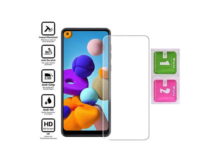 For Samsung Galaxy A21 A21s Tempered Glass Screen Saver Protector Case Friendly - FHT21SMTG