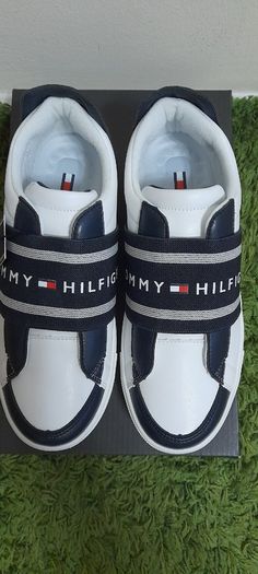 Tommy Hilfiger Unisex Leather Footwear low cut sneaker UK-6/EUR-39 Style:T3B4-30508-0744X007 Blue/White-2024