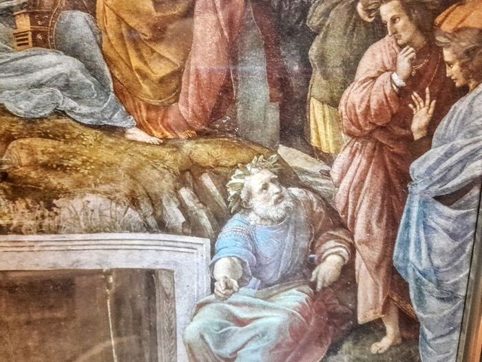 Stunning Antique picture after Rafael Parnassus