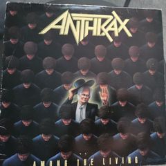 Anthrax Among The Living UK First Press Island ILPS-9865 Vinyl LP 1987
