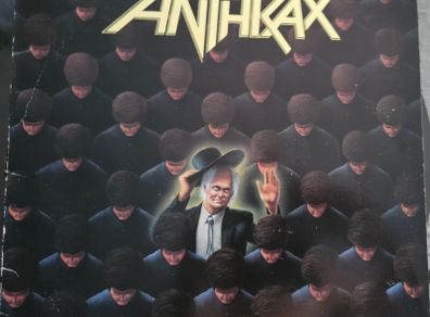 Anthrax Among The Living UK First Press Island ILPS-9865 Vinyl LP 1987