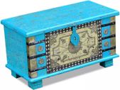 Storage Chest Blue Mango Wood 80x40x45 cm