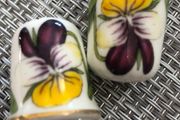 Pair of Portmeirion fine bone China Thimbles