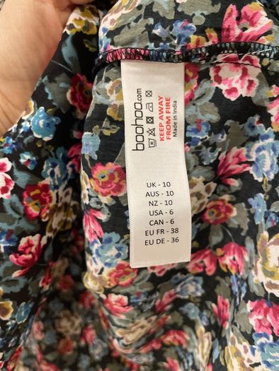ladies dress size 10 from boohoo