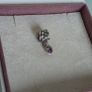 Pandora sterling silver & purple amethyst tied together charm very good condition Image 5