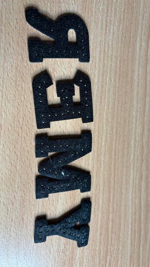 REMY name badge letters