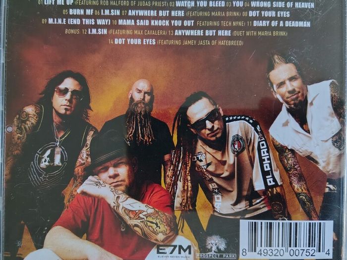 Five Finger Death Punch - The Wrong Side Of Heaven And The Righteous Side Of Hell, Volume 1 CD (2019) EX+