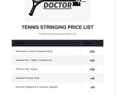 Tennis Racket Stringing Service