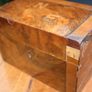Vintage Wooden Jewelry Box 6,4" x 4" H-4" Image 5