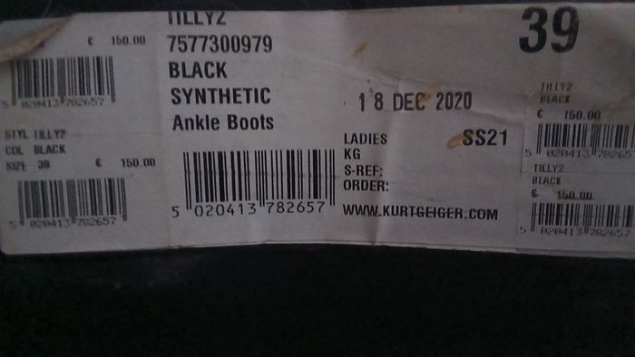 Kurt Geiger ladies ankle boots 39 new from brown thomas