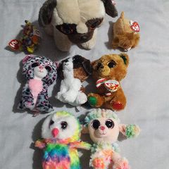 Genuine TY Soft Toy Collection - 9 Toys