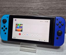 Nintendo Switch V2 32GB Handheld Console With Blue Joy-Cons - Great Condition