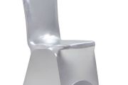 25 pcs Chair Covers Stretch Silver