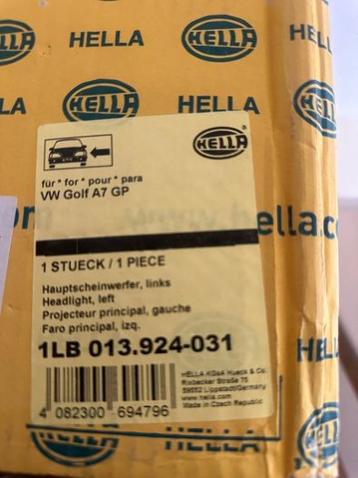 Brand New Genuine Volkswagen Golf Mk7 Headlight (Passenger Side)