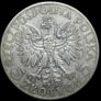 1934 Poland 5 Zloty "Head of Polonia" Silver Coin Image 2