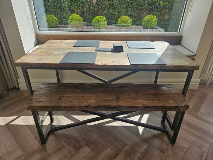 Barrell & Gunn dining table and bench