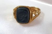 Hallmarked Vintage Gentleman's Signet Ring