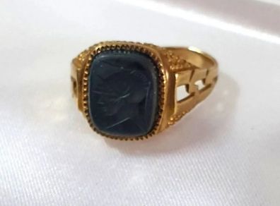 Hallmarked Vintage Gentleman's Signet Ring
