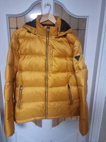 Guess Mens Hooded Down Jacket