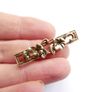 Vintage AVON Floral Bar Brooch: Gold Tone Art Nouveau Style Brooch Image 3
