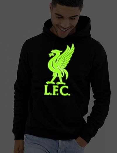 Liverpool glow in the dark hoodie liverbird hoodie liverpool jumper hoodie