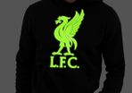 Liverpool glow in the dark hoodie liverbird hoodie liverpool jumper hoodie