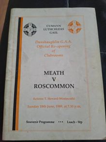 Gaa Pitch Opening Dunshaughlin Gaa 1989 Meath V Roscommon