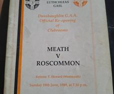 Gaa Pitch Opening Dunshaughlin Gaa 1989 Meath V Roscommon